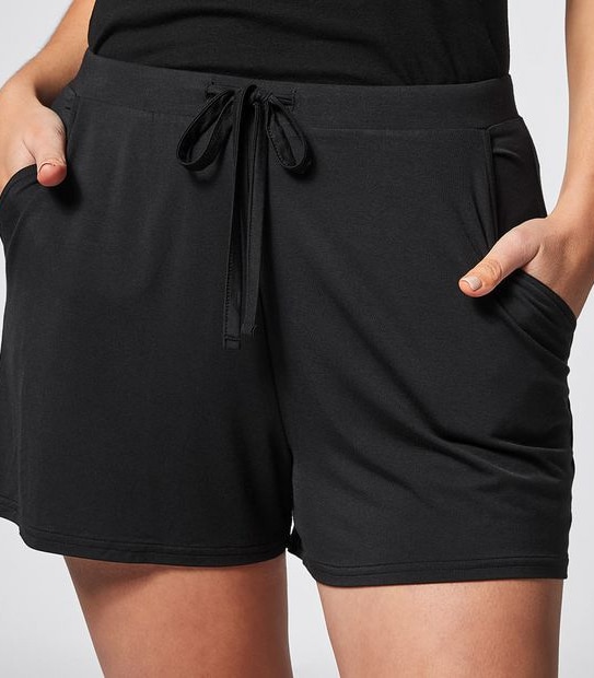 Bamboo Sleep Shorts - Black