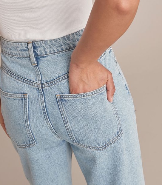 Lily Loves High Rise Wide Leg Denim Jeans