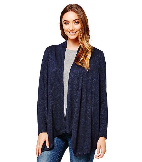 Textured Cardigan - Navy