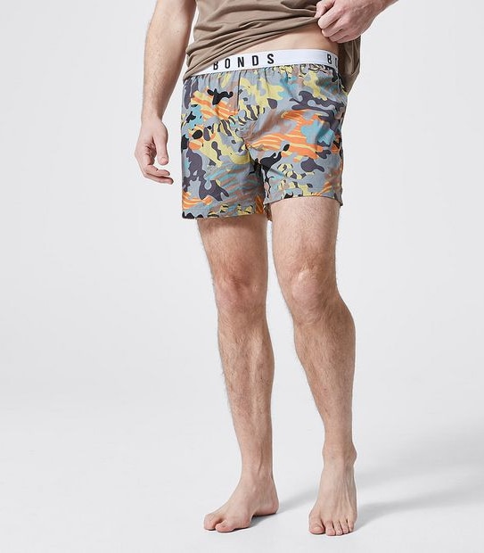 Bonds Woven Sleep Boxer Shorts - Tribe Off