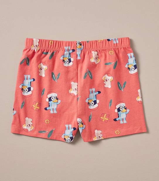 Kids Bluey Christmas Matching Cotton Pyjama Set