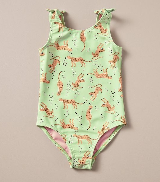 TR246584_05 ONE PIECE SWIMSUIT AOP TIGER GREEN