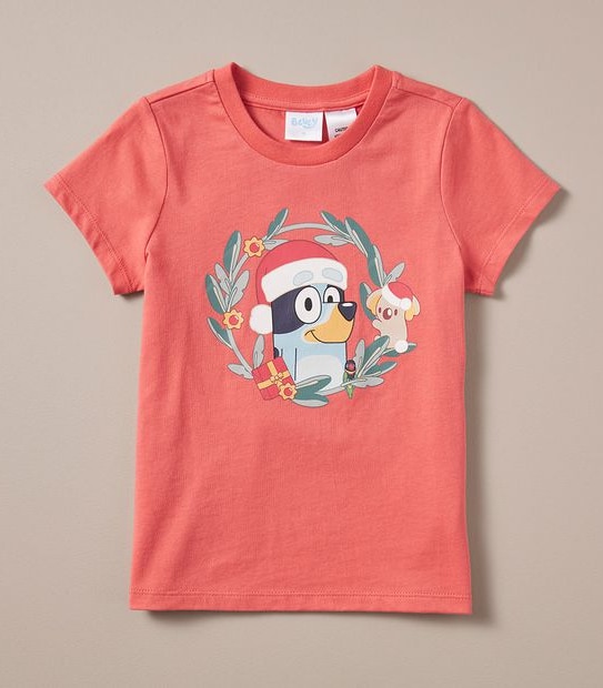 Kids Bluey Christmas Matching Cotton Pyjama Set