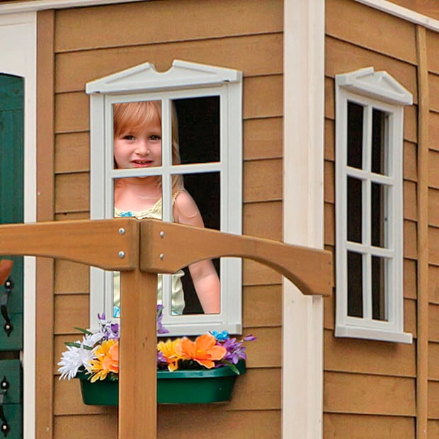 target wooden cubby house