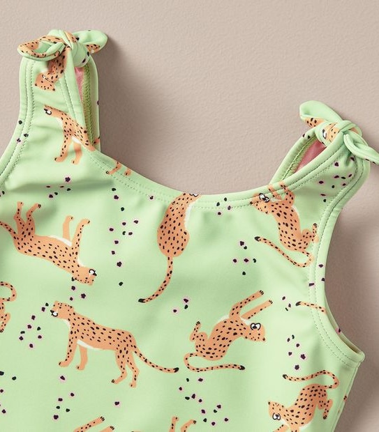 TR246584_05 ONE PIECE SWIMSUIT AOP TIGER GREEN