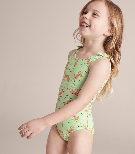 TR246584_05 ONE PIECE SWIMSUIT AOP TIGER GREEN