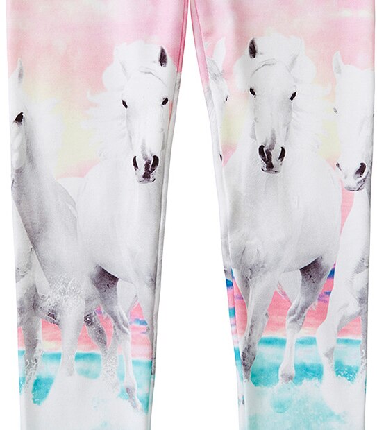 Girls' Full Length Horse Print Leggings