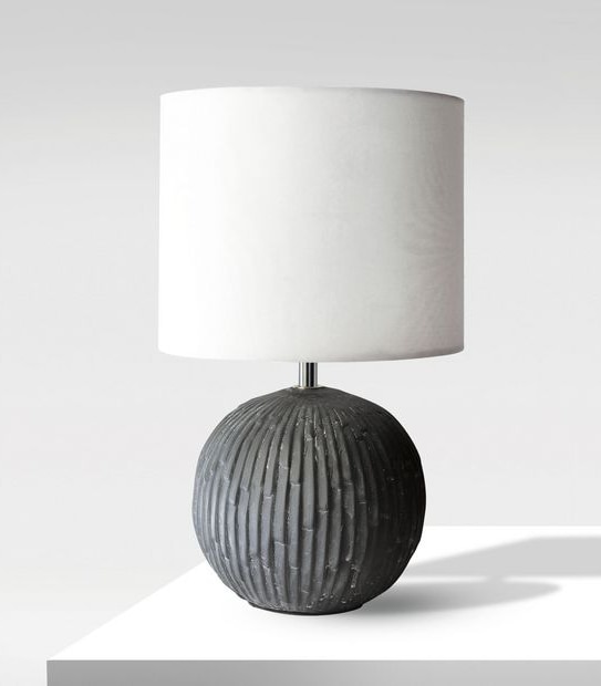 Mirabella Casa Clio Table Lamp Charcoal I004547
