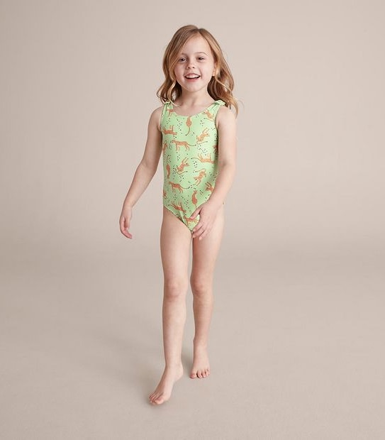 TR246584_05 ONE PIECE SWIMSUIT AOP TIGER GREEN