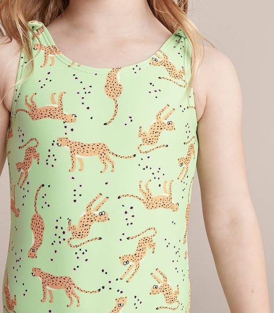 TR246584_05 ONE PIECE SWIMSUIT AOP TIGER GREEN