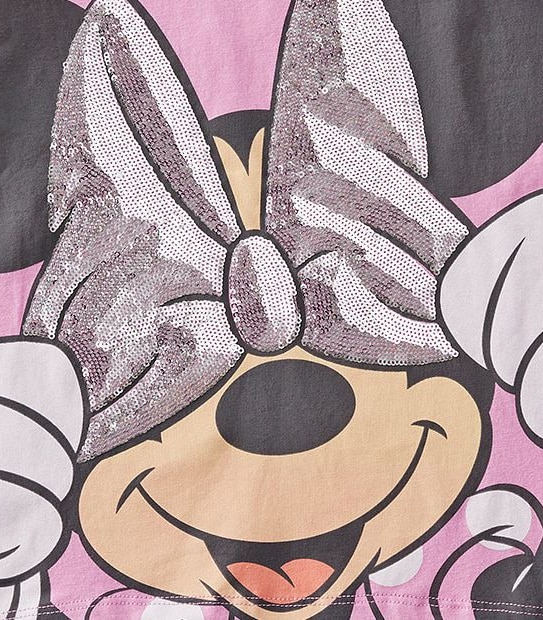 Disney Minnie Mouse Short Sleeve Sequin Bow T-Shirt 3 of 3
