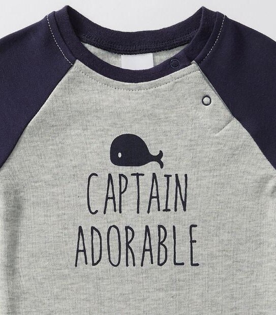 Baby Captain Adorable Slogan Short Sleeve Bodysuit