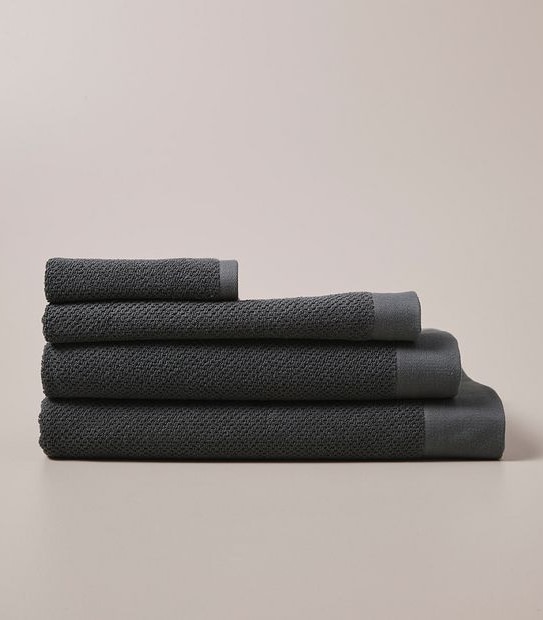 Flynn Cotton and Viscose derived from Bamboo Face Washer - Charcoal