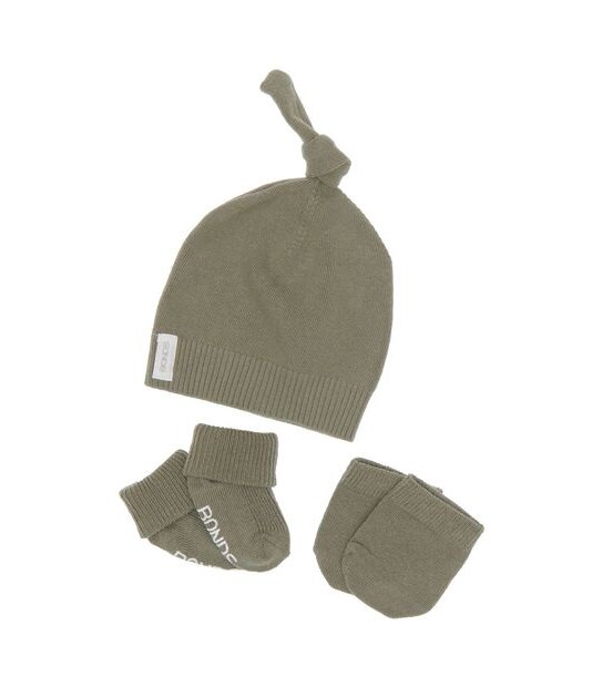 Baby Bonds Organic Cotton Beanie Set