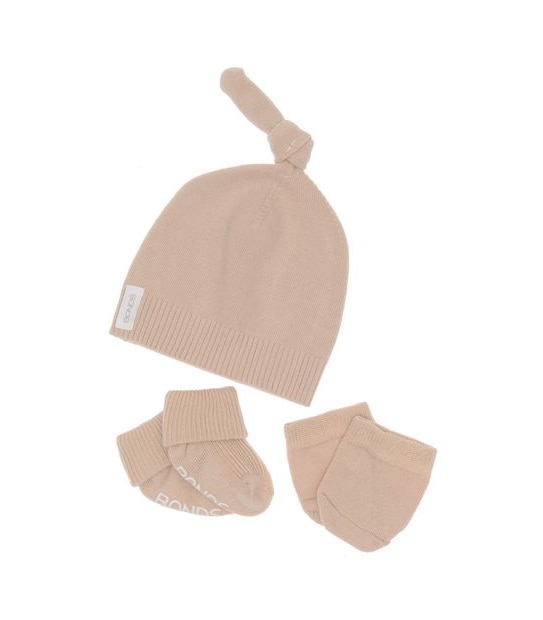 Baby Bonds Organic Cotton Beanie Set