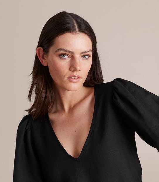 Preview Linen Blend Mini Dress
