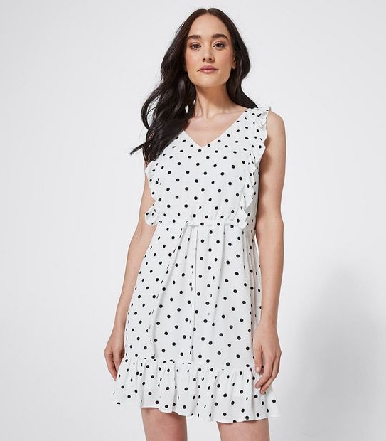 Lily Loves Sleeveless Ruffle Front Dress