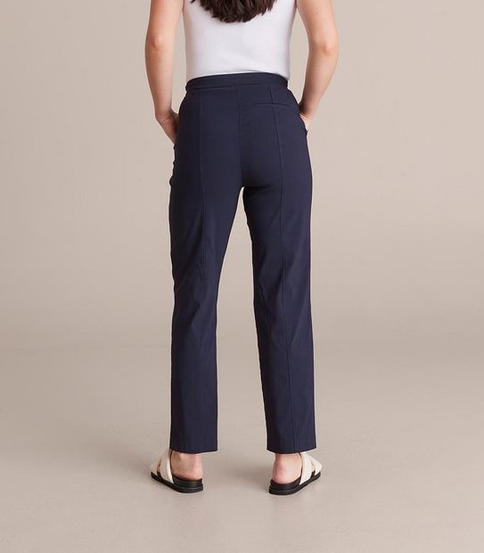 Preview High Waist Straight Bengaline Pants