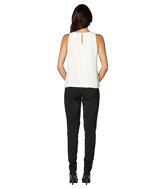 Luxe Sleeveless Top - White