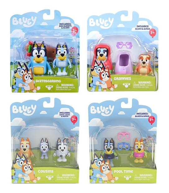 Bluey Mini Figures 2 Pack - Assorted*
