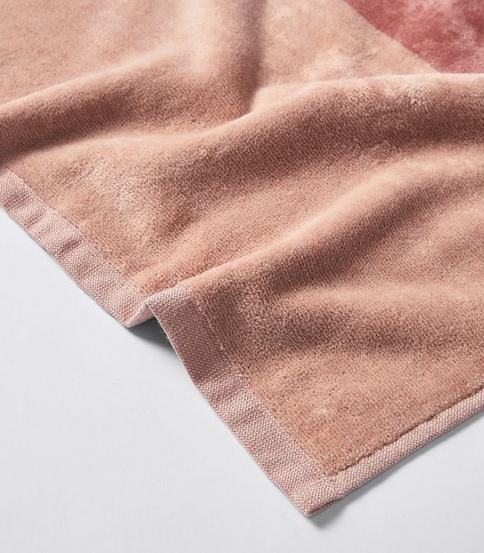 Stripe Velour Pattern Hand Towel