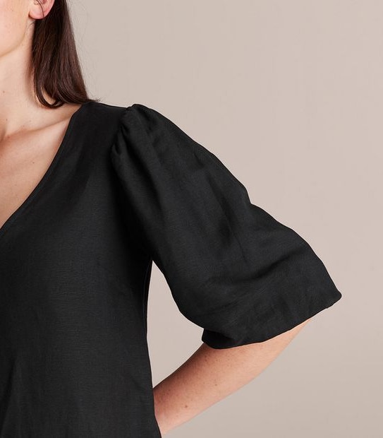Preview Linen Blend Mini Dress