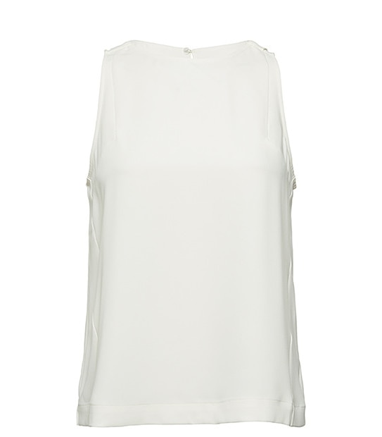 Luxe Sleeveless Top - White