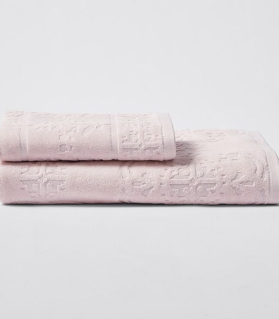 Elisa Velour Pattern Bath Towel