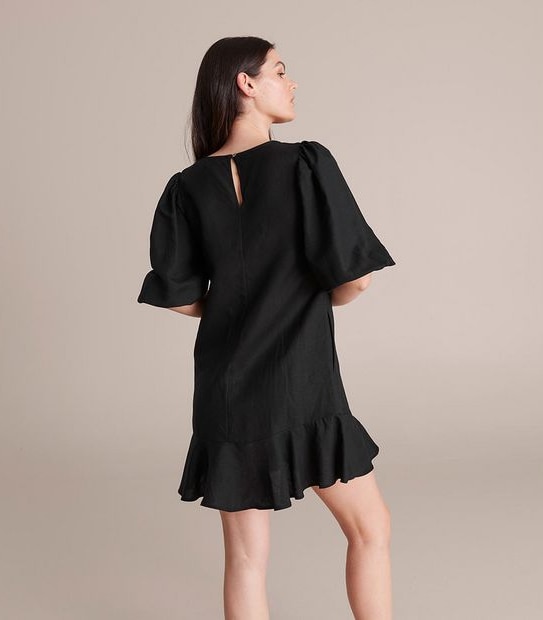 Preview Linen Blend Mini Dress