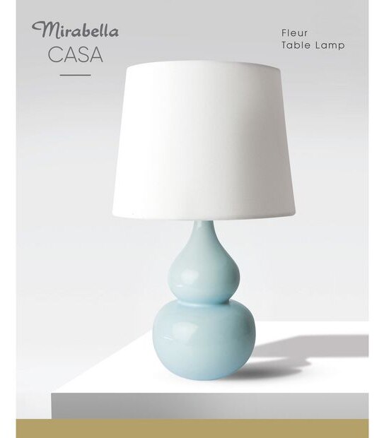 Mirabella Casa Fleur Table Lamp Light Blue I004569