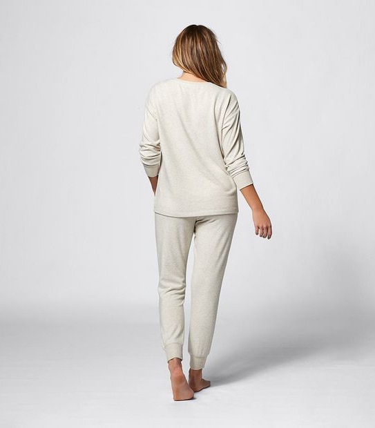 Cosy Sleep Top - Neutral Oatmeal