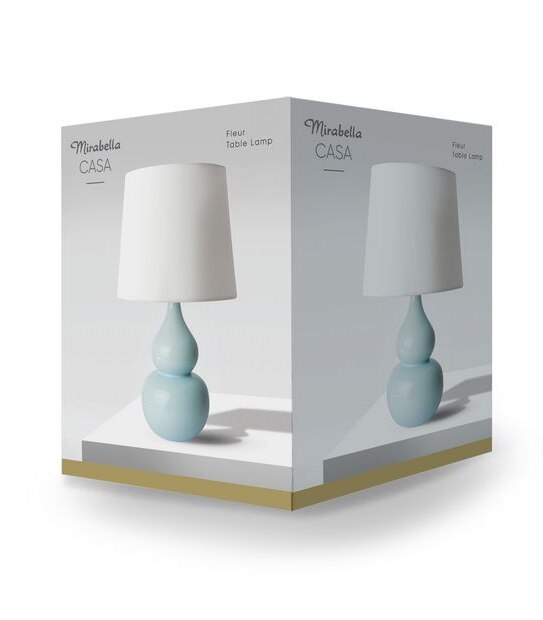 Mirabella Casa Fleur Table Lamp Light Blue I004569