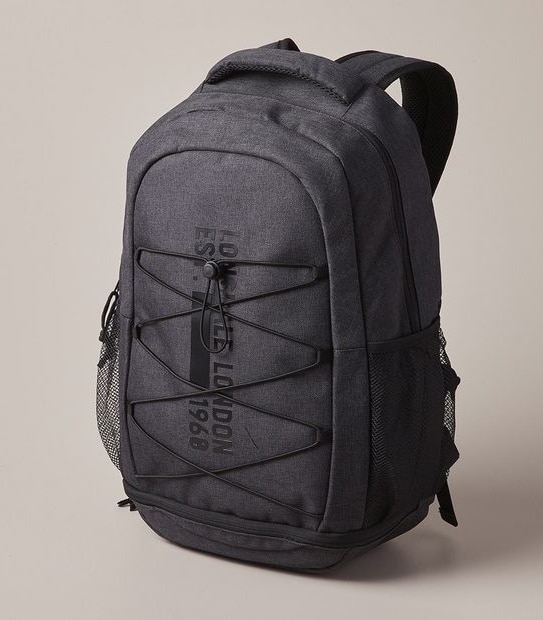 Lonsdale London Walthamstow Backpack - Charcoal/Black
