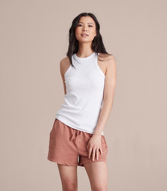 Organic Cotton Racer Front Tank Top