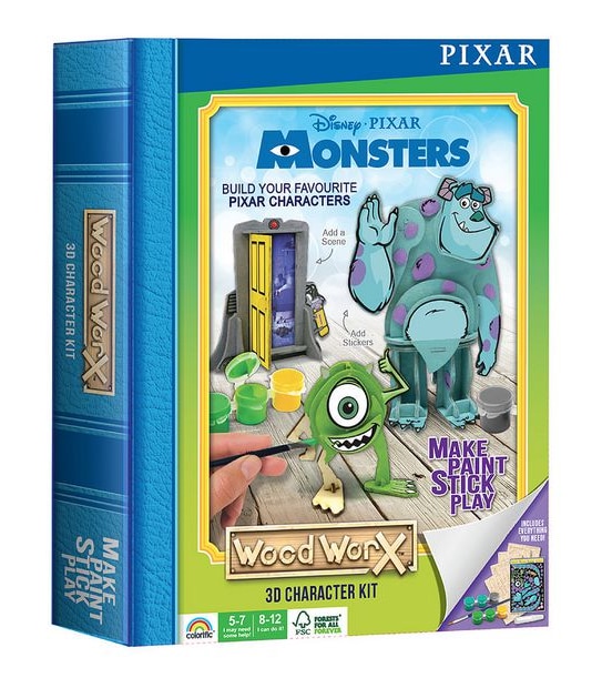 Wood WorX Pixar - Monsters Inc - Mike & Sully (Twin Pack)