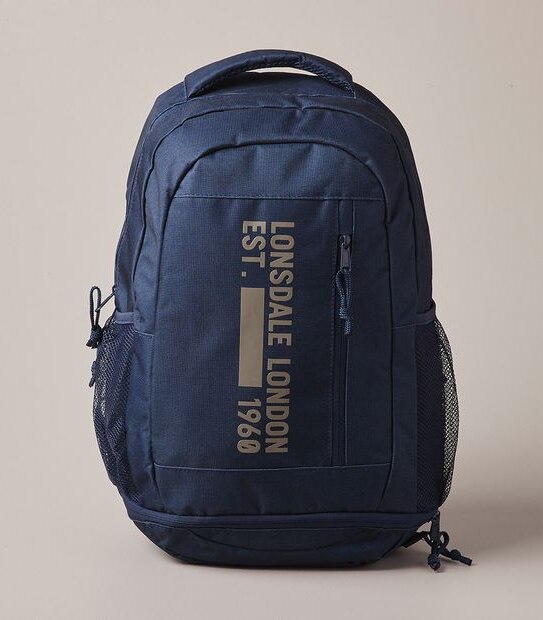 Lonsdale London Walthamstow Backpack - Navy Blue