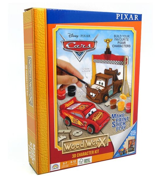 Wood WorX Pixar - Cars - Lightning McQueen & Mater (Twin Pack)
