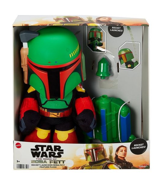 Star Wars Rocket Launching Boba Fett Feature Plush