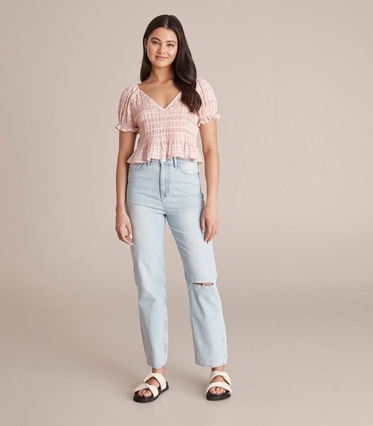 Lily Loves Shirred Bodice Blouse 4 of 6