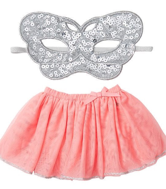 Tutu's & Tambourines Ricrac Skirt With Bonus Mask