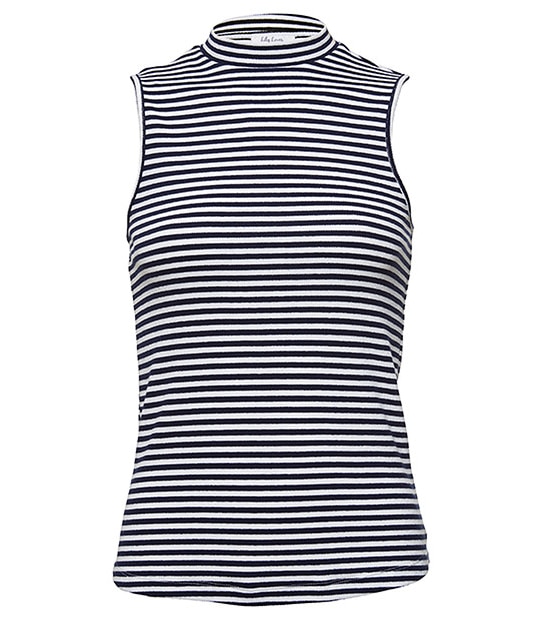 Lily Loves Turtle Neck Top - Black / White