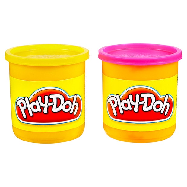 PlayDoh 2 Pack Neon Colours Pink / Yellow Target Australia