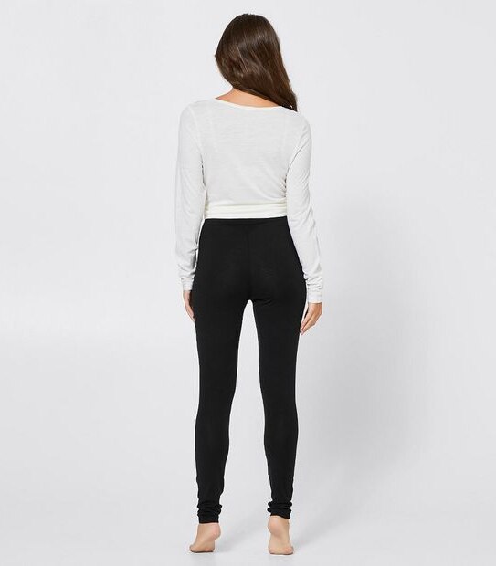 Wool Thermal Long Johns Black Target Australia