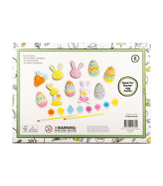 Paint Your Own 10 Pack Easter Decorations