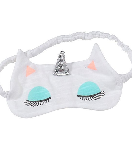 Unicorn Print Short Sleeve Pyjama Set With Eye Mask 6 of 6