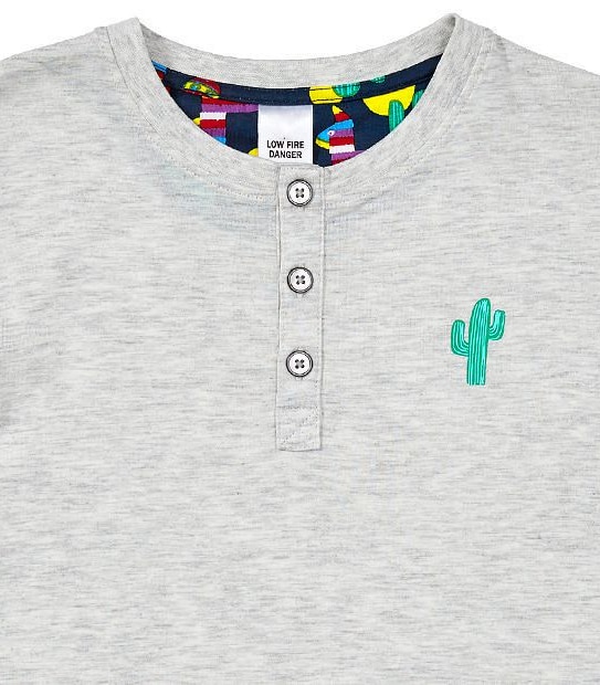 Cactus Print Short Sleeve Pyjama Set