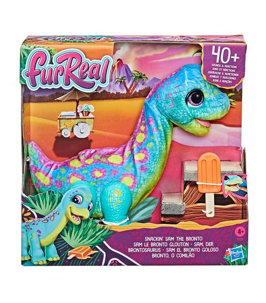 FurReal Snackin’ Sam the Bronto Interactive Animatronic Plush Toy