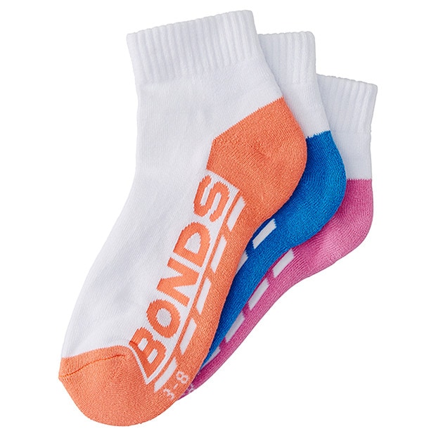 Bonds 3 Pack Women's Quarter Crew Socks Bonds 3 Pack Women's Quarter Crew Socks