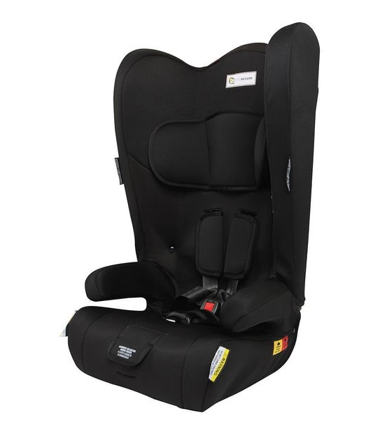 InfaSecure Roamer II Convertible Booster Seat - Black - 6 Months to 8 years