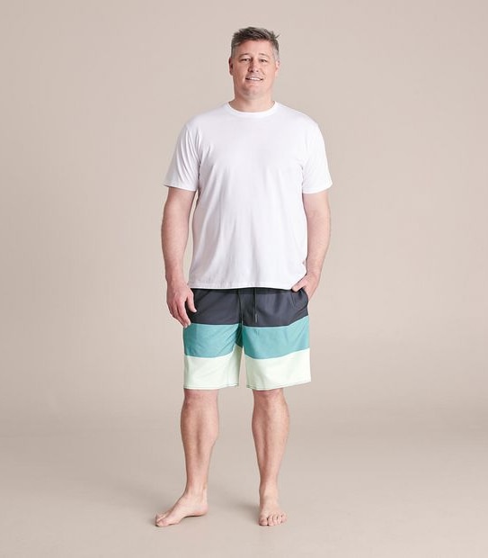 Man Plus Block Stripe Boardshorts 2 of 6